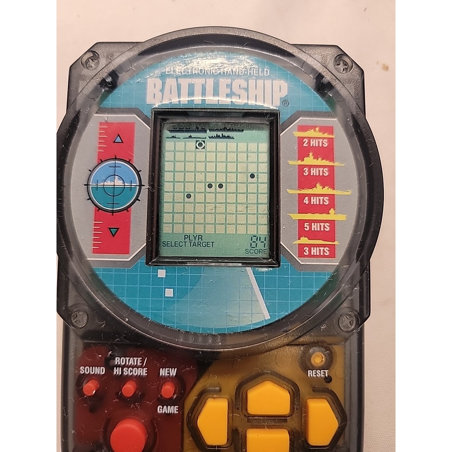 BATTLESHIP Electronic Handheld Game 1995 Milton-Bradley Vintage Compact