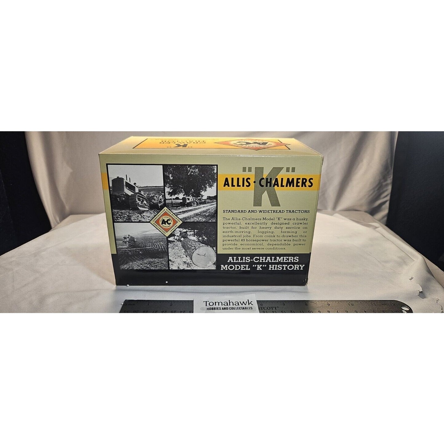 Allis Chalmers AC K Model Crawler Dozer Tractor 1/16 Red "widetread"