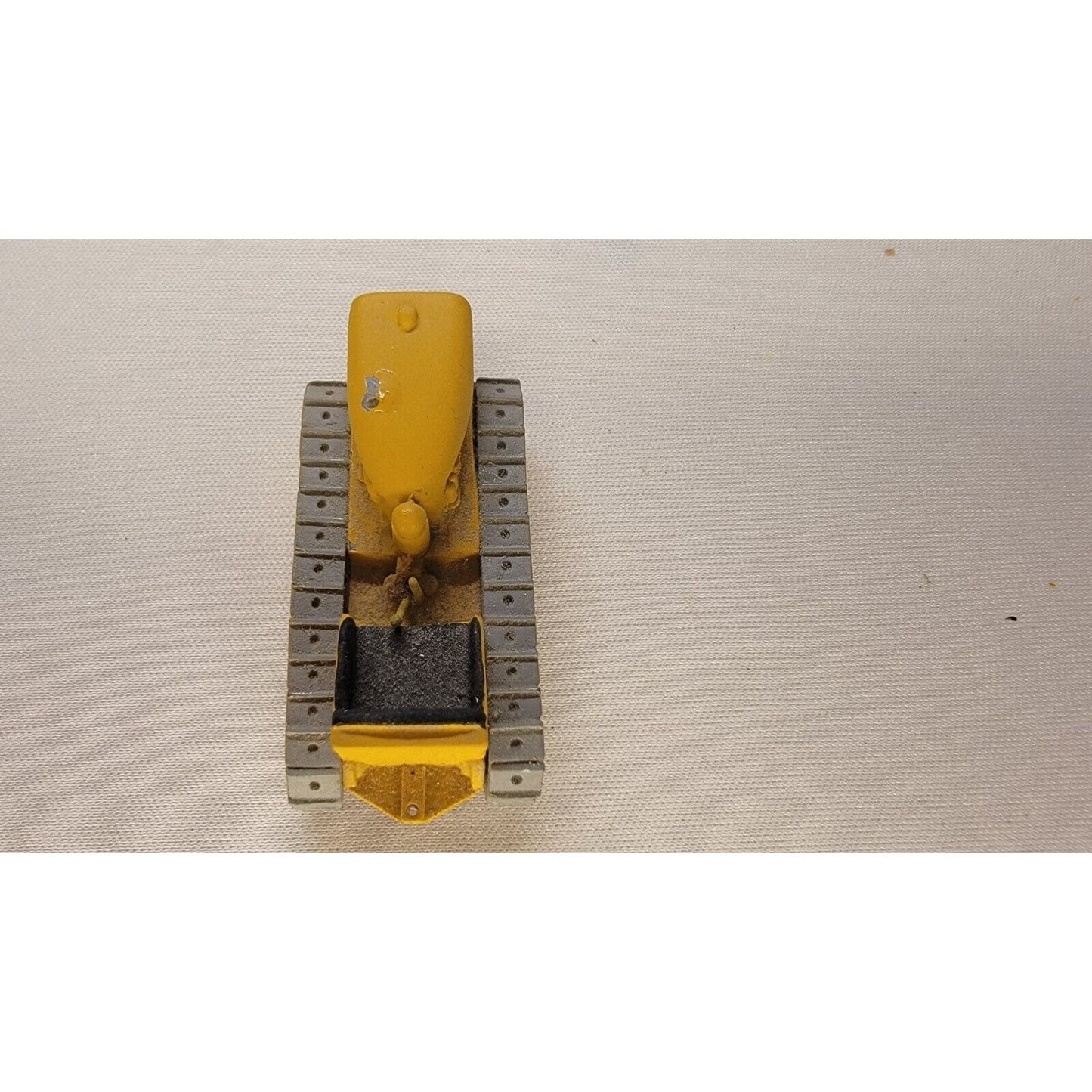 Mystery Manufacture Tractor Rubber Track Die-Cast Plastic Plow Approx 2 3/4 "