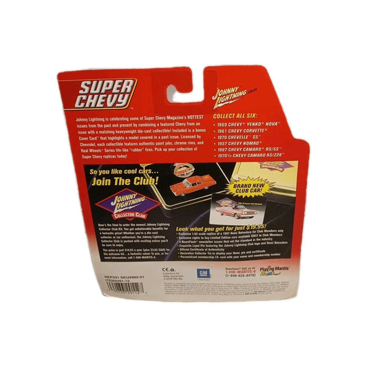 Johnny Lightning Super Chevy Series 1967 Chevy Camaro RS/SS Blue Convertible NIP