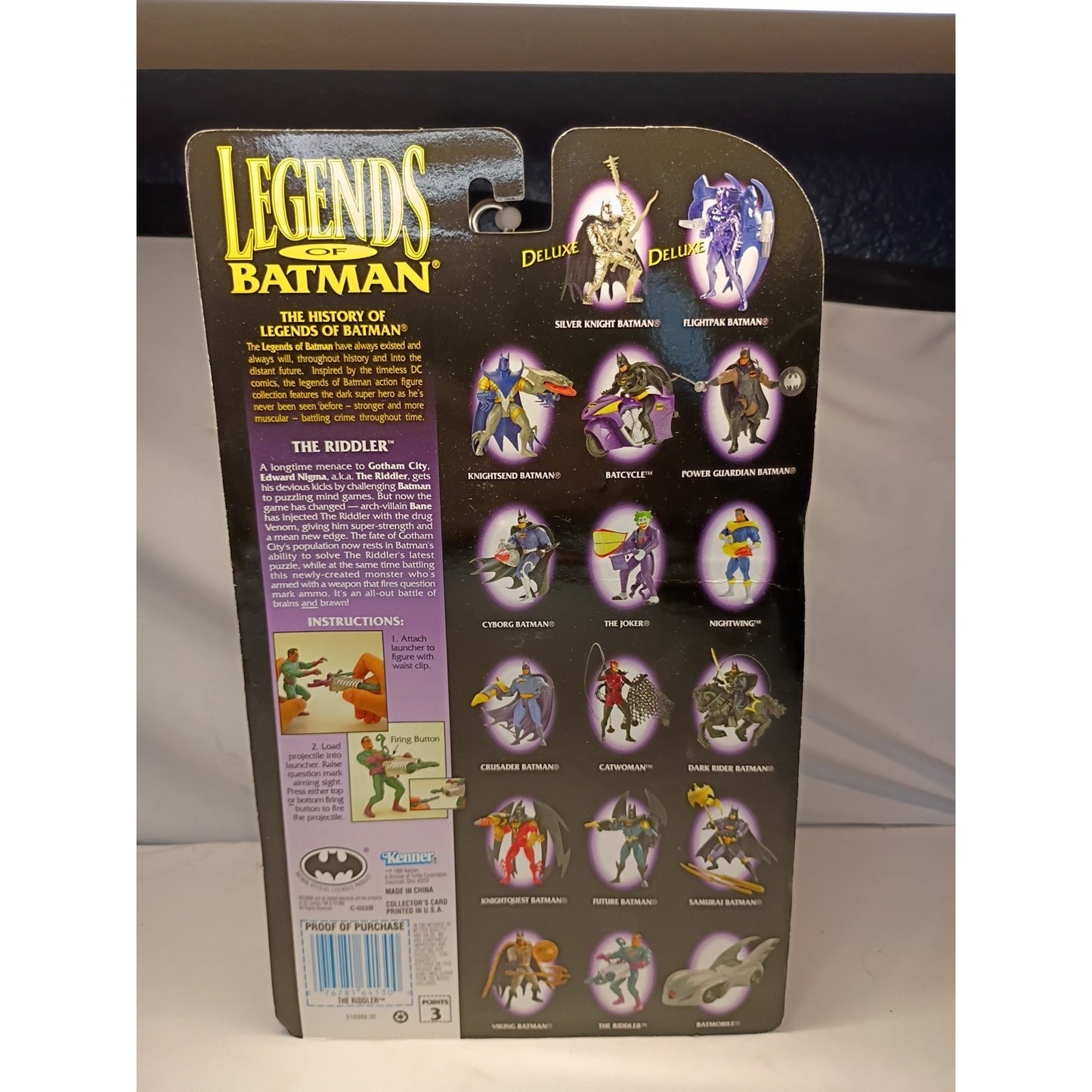 Vintage 1995 Kenner Legends of Batman THE RIDDLER Action Figure