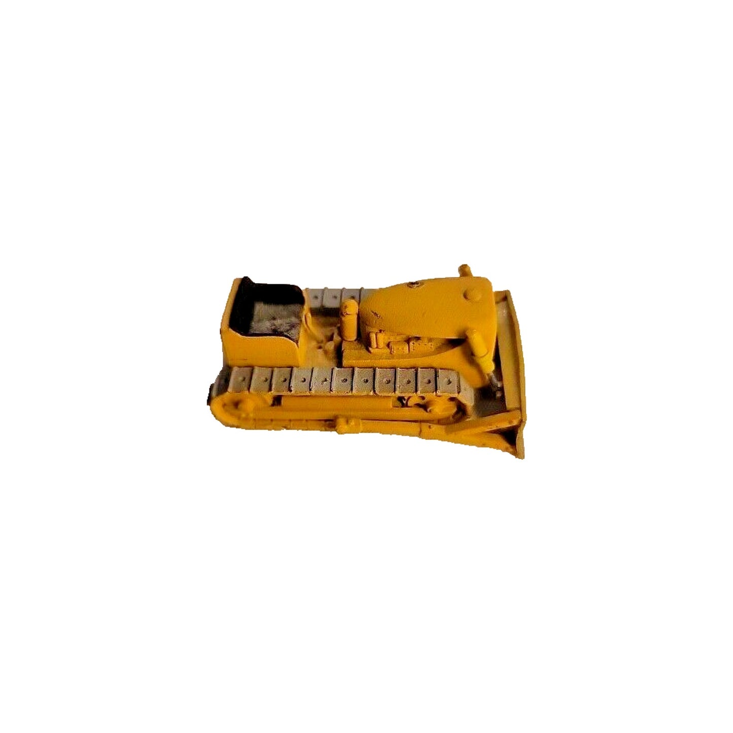 Mystery Manufacture Tractor Rubber Track Die-Cast Plastic Plow Approx 2 3/4 "