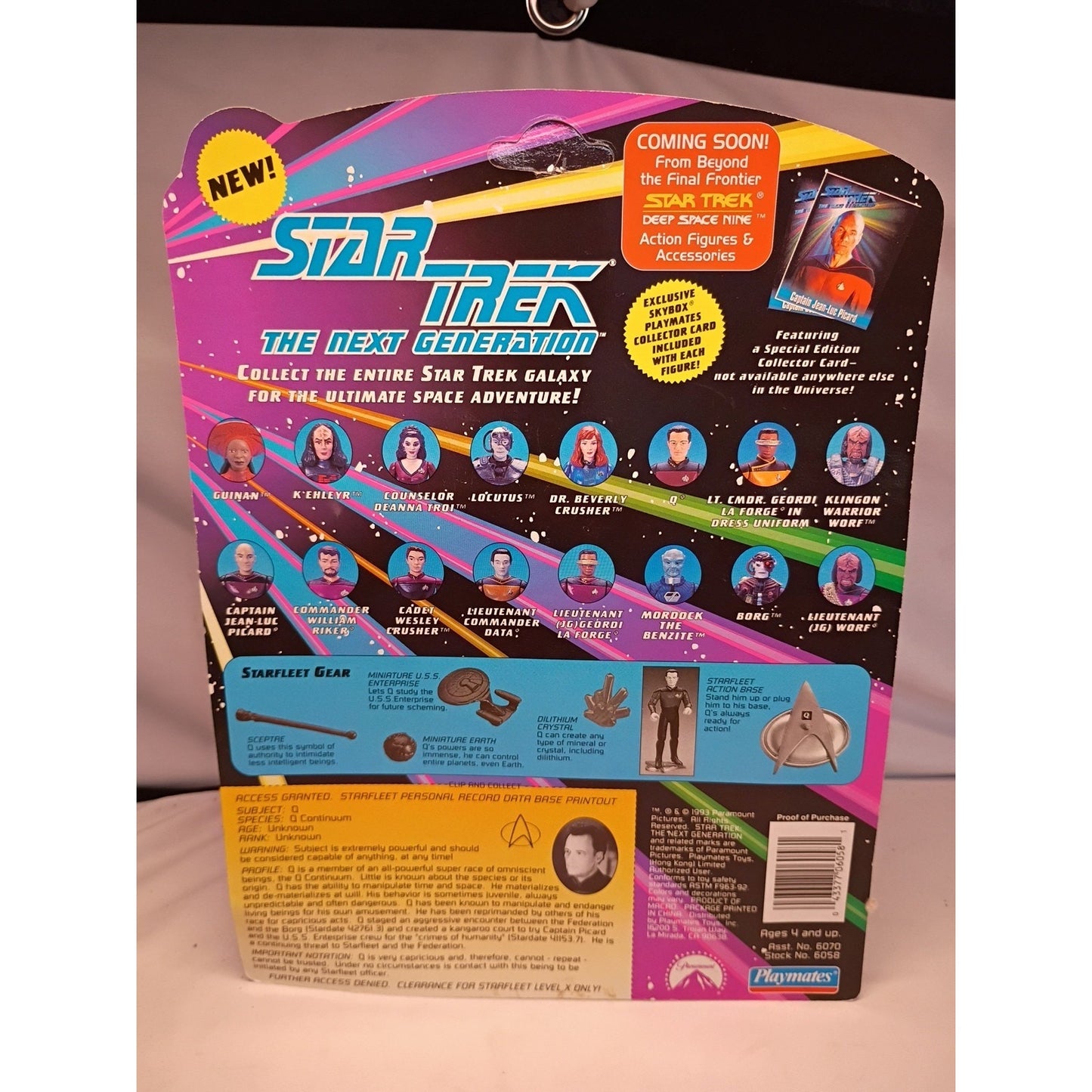 Playmates STAR TREK The Next Generation Q Action Figure Toy