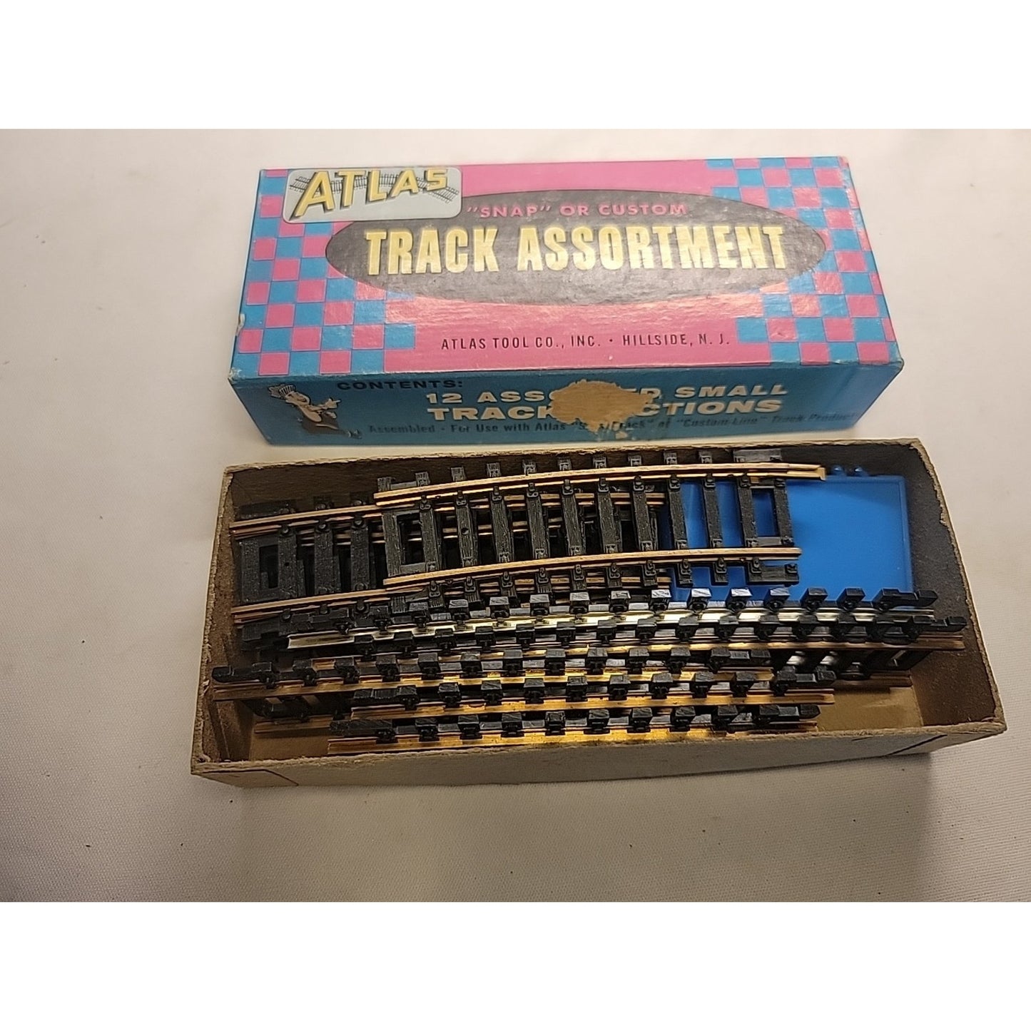 Vintage Atlas HO Track Assortment - 12 small pcs - No. 47 - Brass - Made in USA