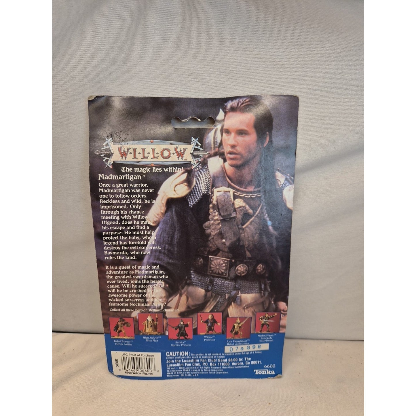 1988 Tonka WILLOW Madmartigan, Heroic Swordsman Action Figure