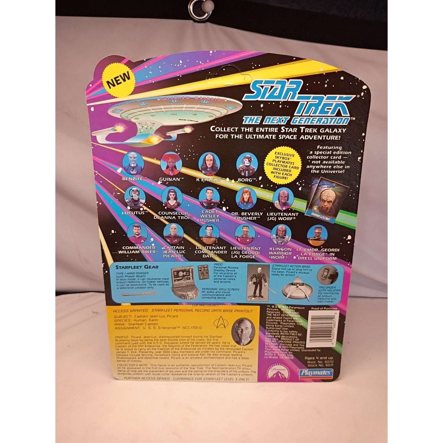 Playmates Star Trek Action Figure Jean-Luc Picard Next Generation