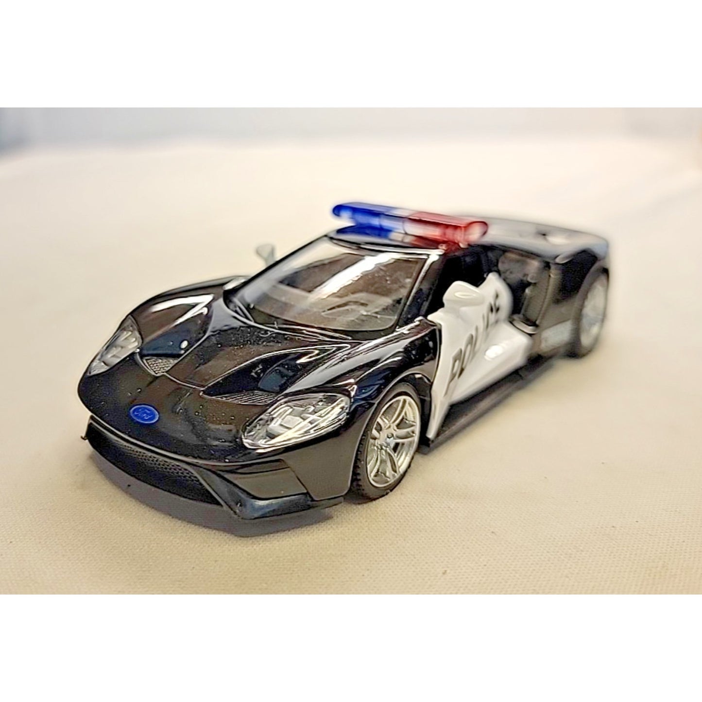 Ford GT Police Car - 1:36 Diecast Model, RMZ City/Uni Black/ white