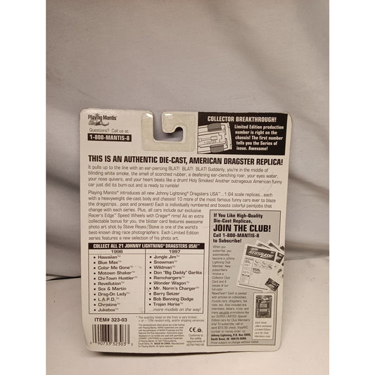 1997 JOHNNY LIGHTNING Dragsters BIG DADDY DON GARLITSDiecast Limited Edition
