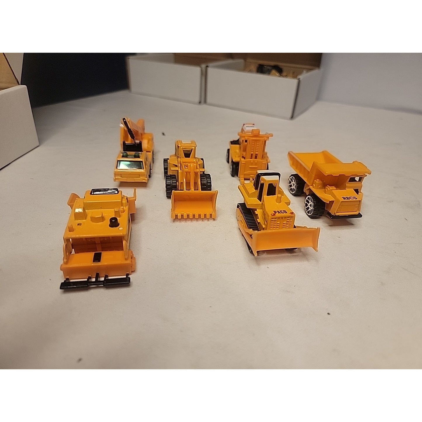 Construction 6PCS/Set diecast car Including bulldozers Forklift Excavator & O...