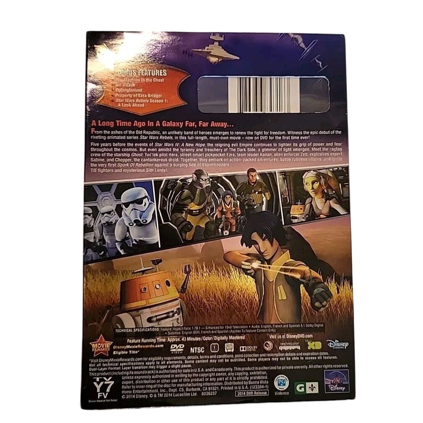 Star Wars Rebels: Spark Of Rebellion DVD Pre-owned 