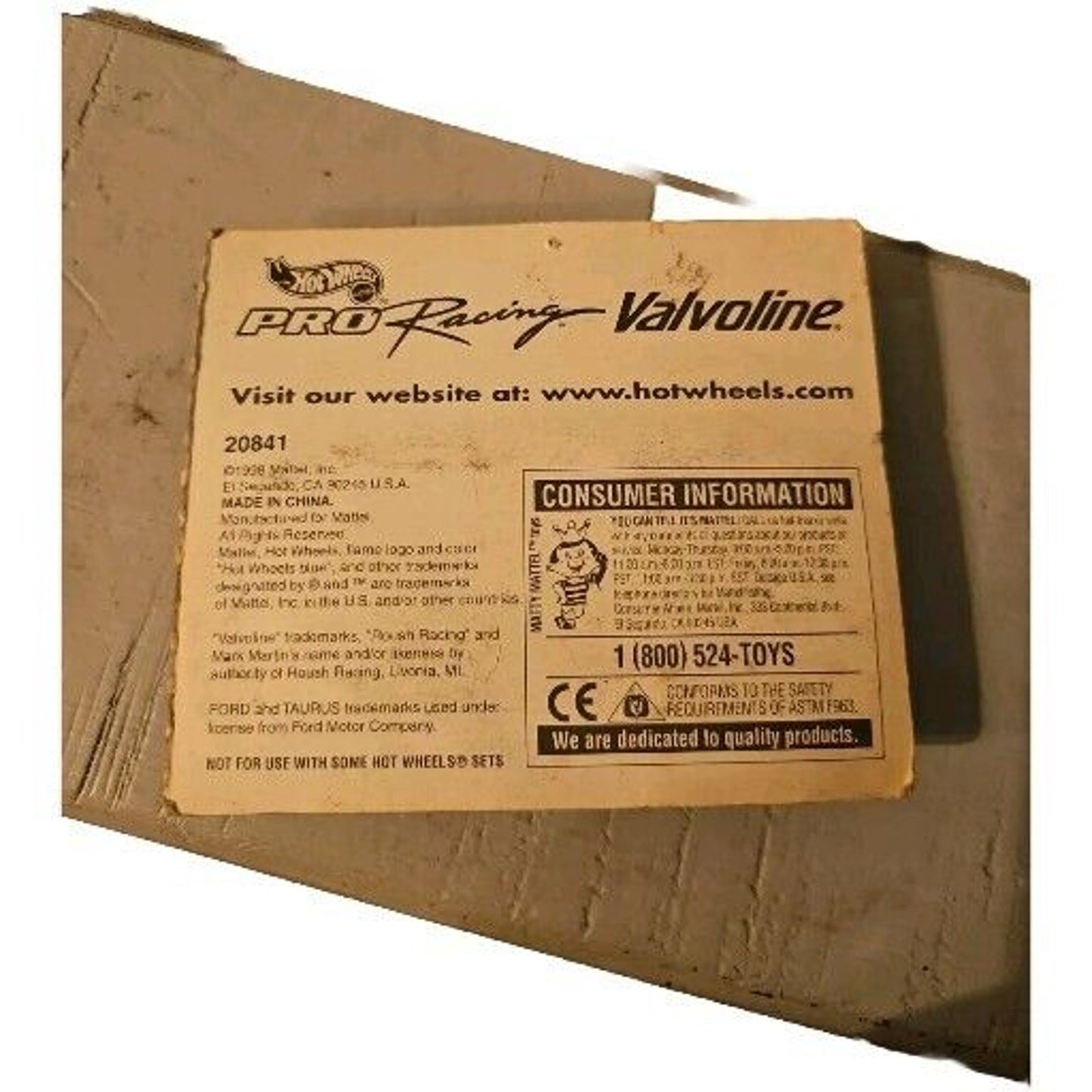 Hot Wheels Pro Racing Valvoline SynPower