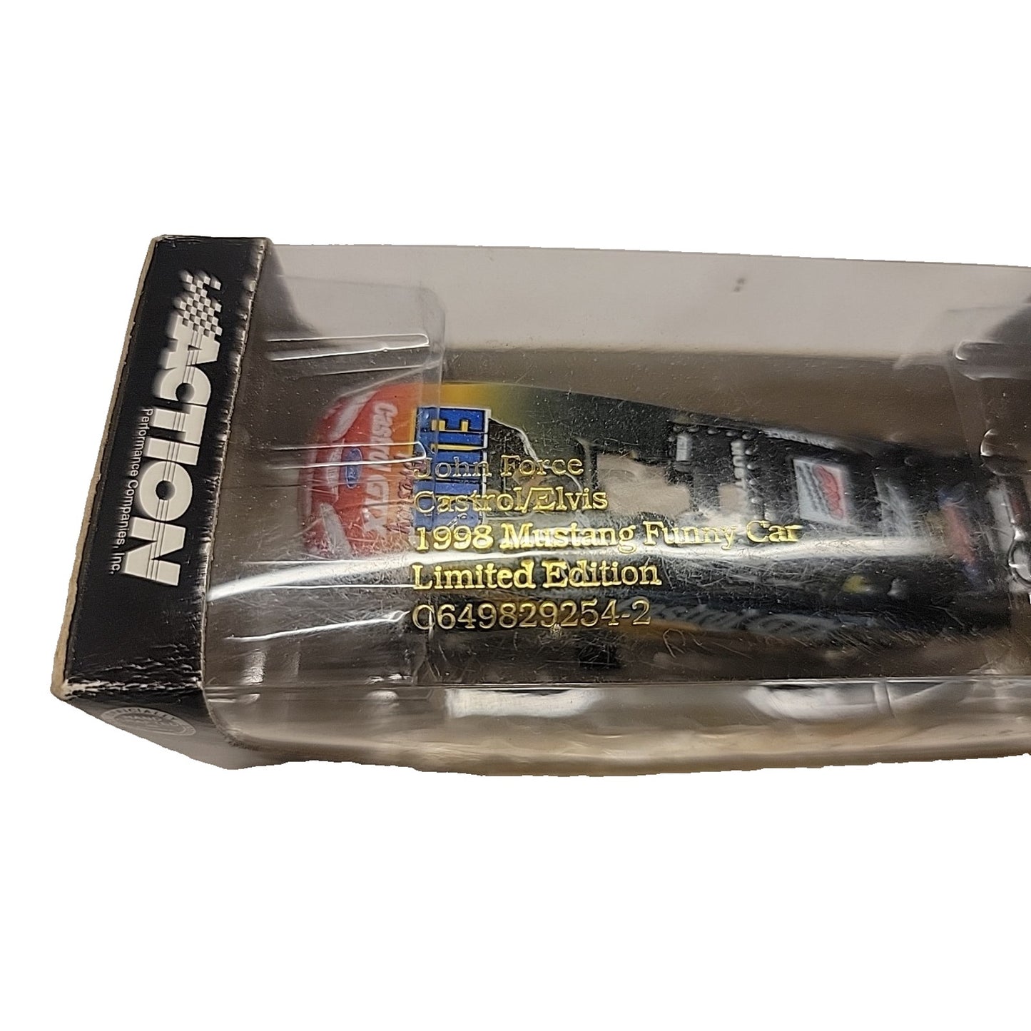 Diecast John Force Castrol / Elvis 1998 Ford Mustang NHRA Funny Car 1:64 Scale