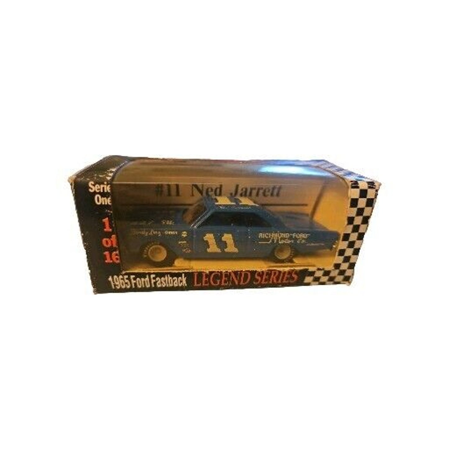 RACING COLLECTABLES 1992 1/64 #11 NED JARRETT Richmond Ford 1965 Ford Fastback
