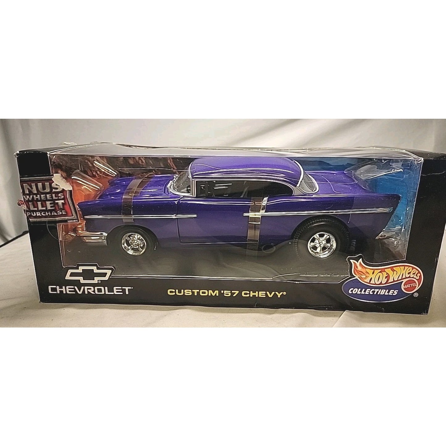 Hot Wheels Custom ‘57 Chevrolet Collectibles 1:18 Diecast Car Purple