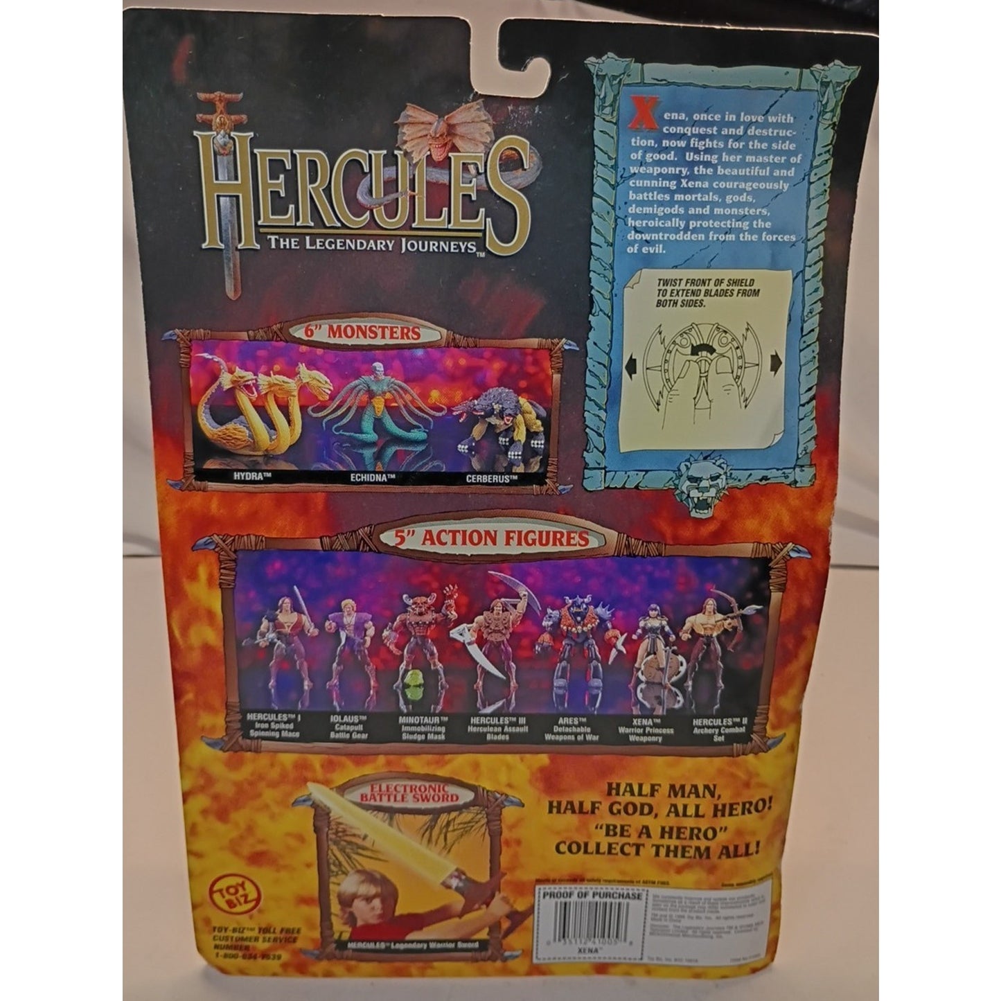 Toybiz Xena Warrior Princess Action Figure Hercules Legendary Journeys