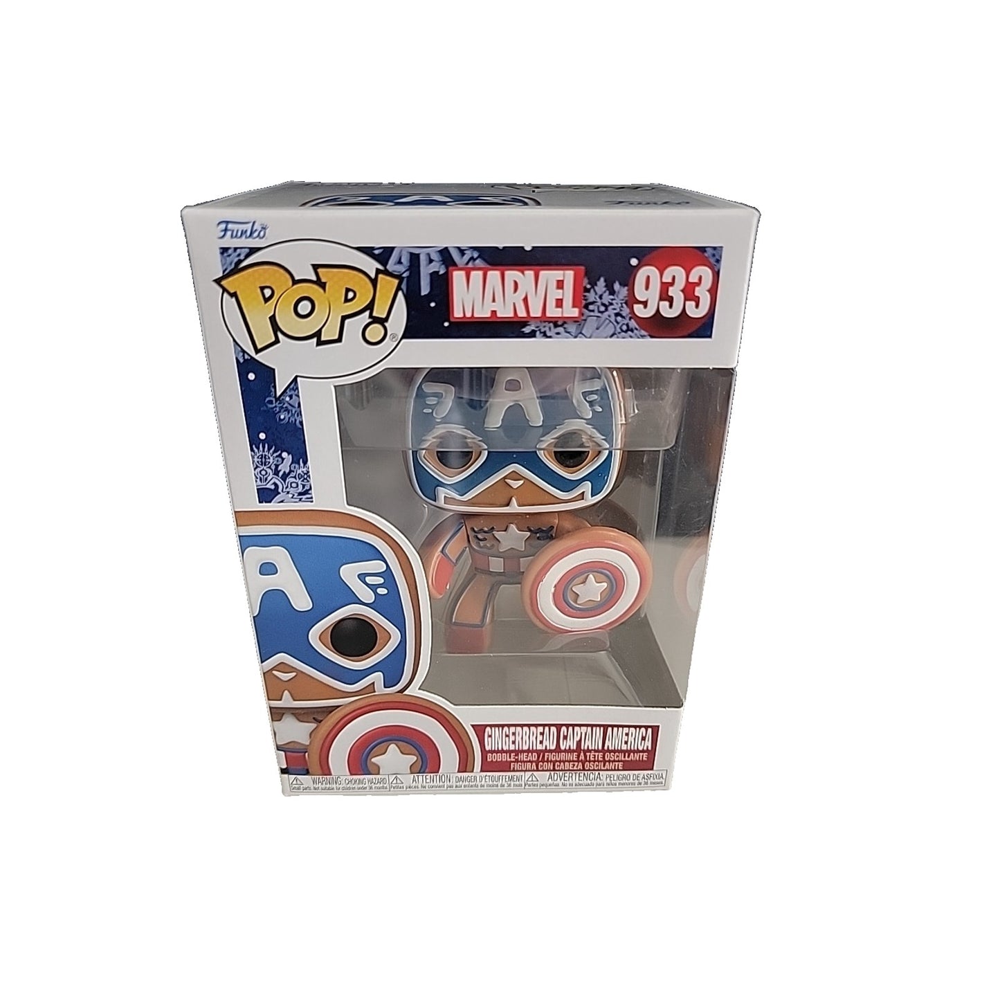 Funko Pop! Marvel: Gingerbread Captain America #933 w/protector