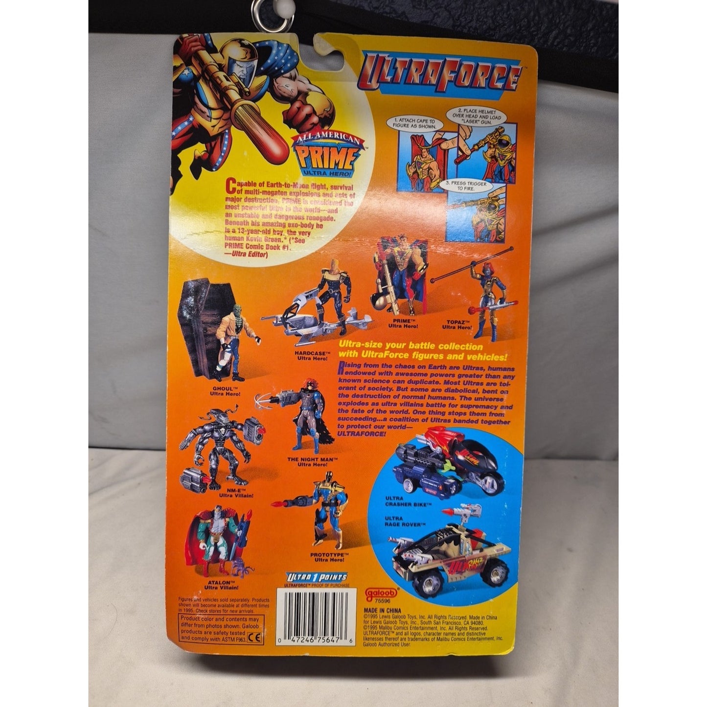 Vintage 1995 Ultra Force All American Prime Ultra Hero Number 5