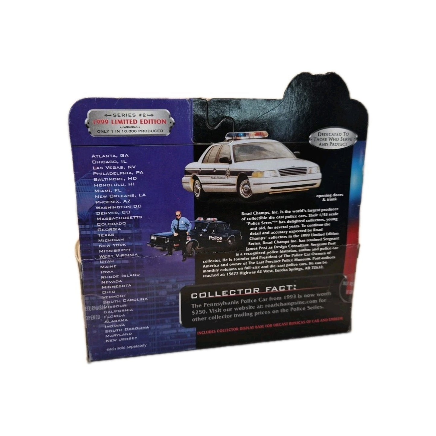 1999 Road Champs Police Series 2 Denver Police Car 1:43