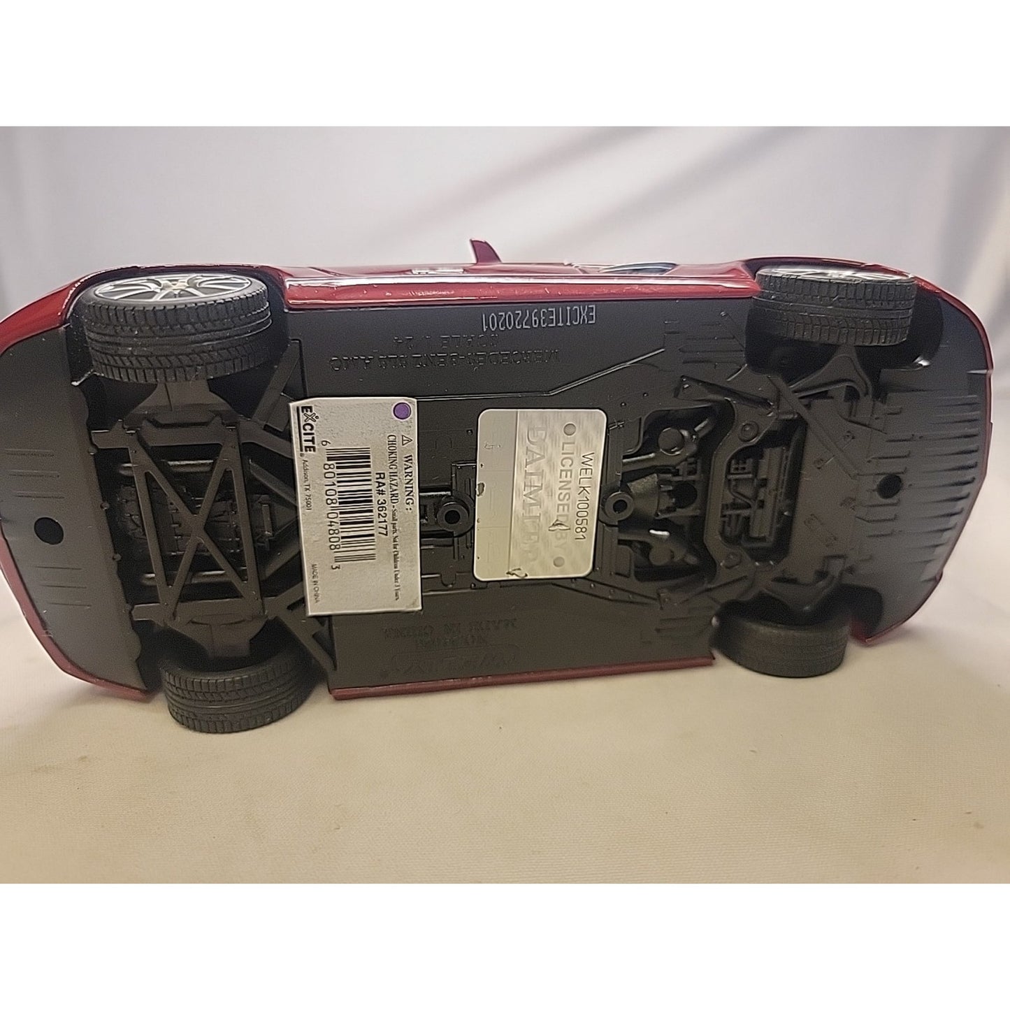1:43 Scale WELLY MERCEDES-BENZ SLS AMG Maroon Diecast