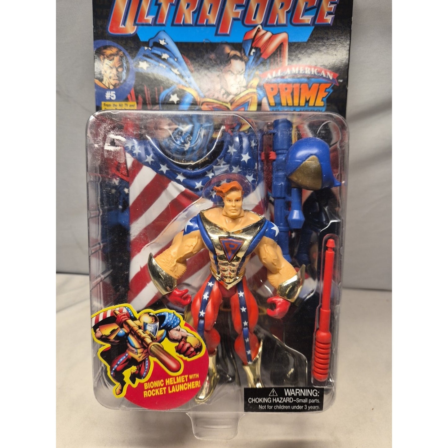 Vintage 1995 Ultra Force All American Prime Ultra Hero Number 5