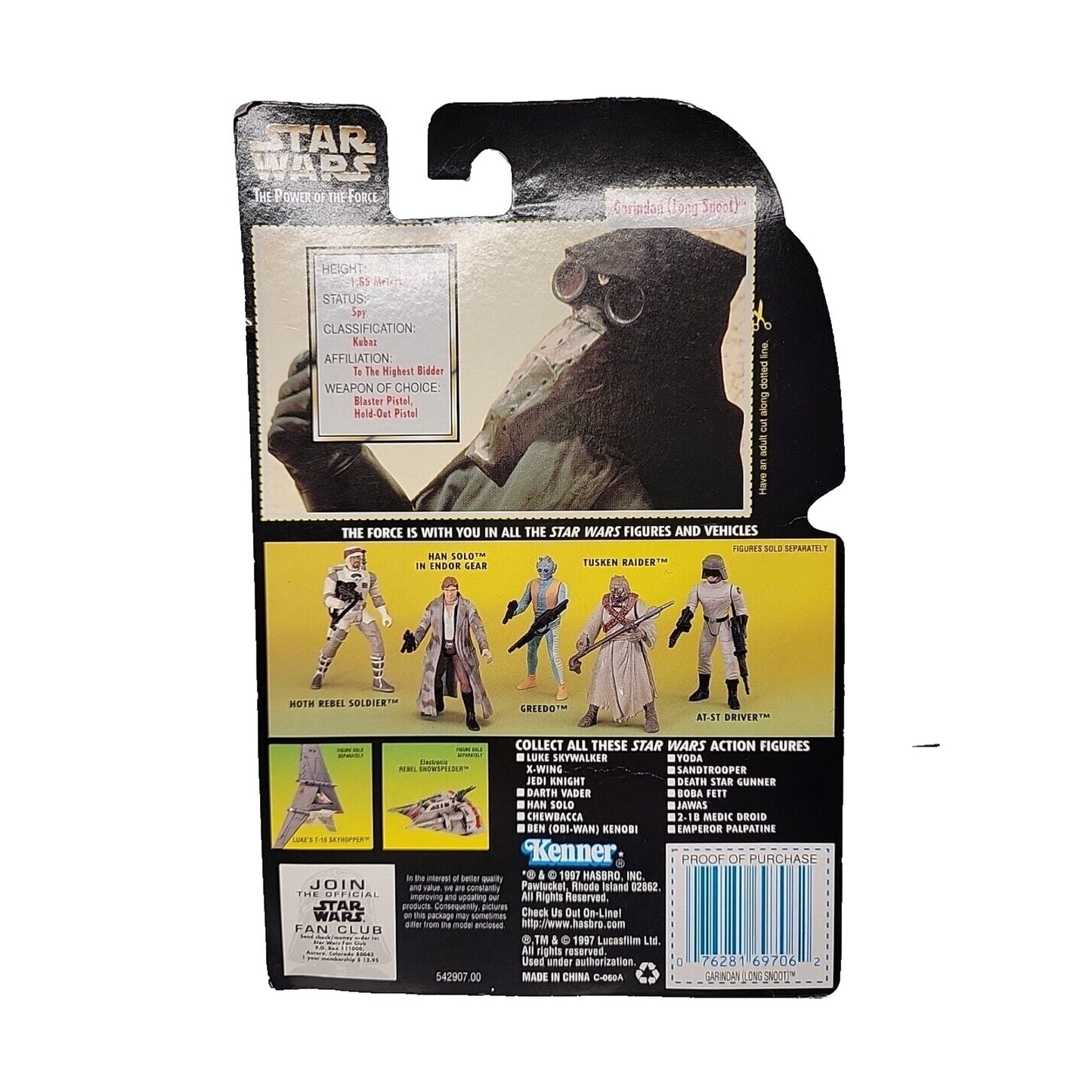 Star Wars Garindan (Long Snoot) Power Of The Force Action Figure