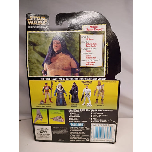 Star Wars Malakili Rancor Keeper Action Figure 1997 Kenner Power of the Force