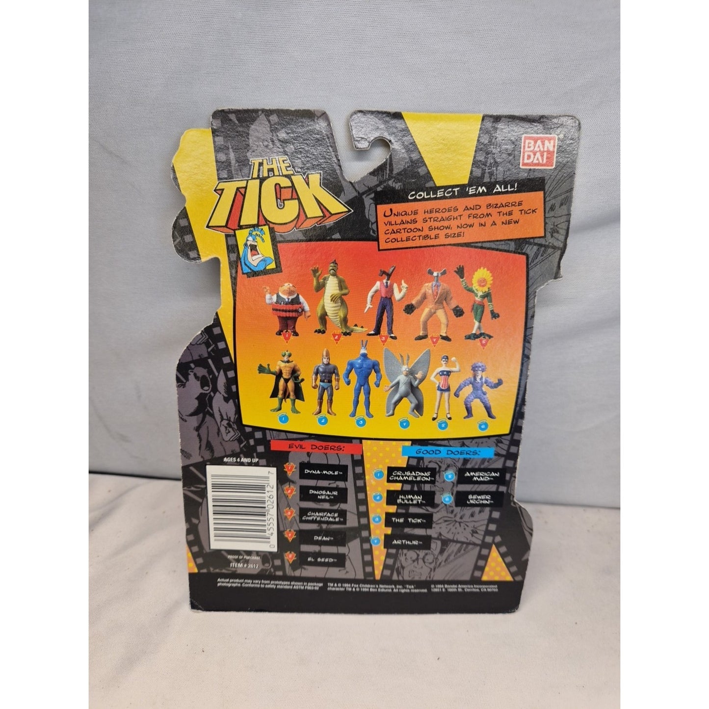 Bandai 1994 The Tick Collectible Dyna-Mole Action Figure