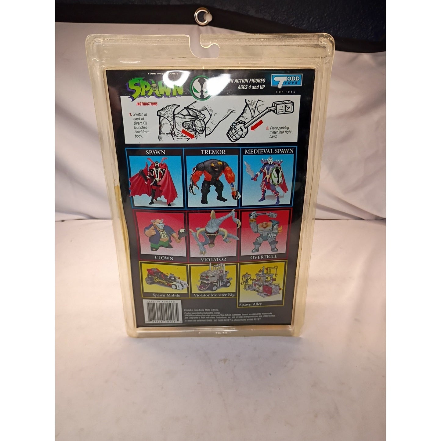 1994 McFarlane Spawn OVERTKILL Action Figure With Special Edition Comic Teal