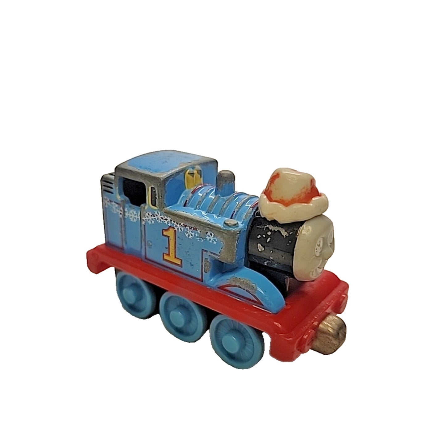 Diecast Winter Thomas, Santa Thomas for Thomas & Friends Take N Play Take Along