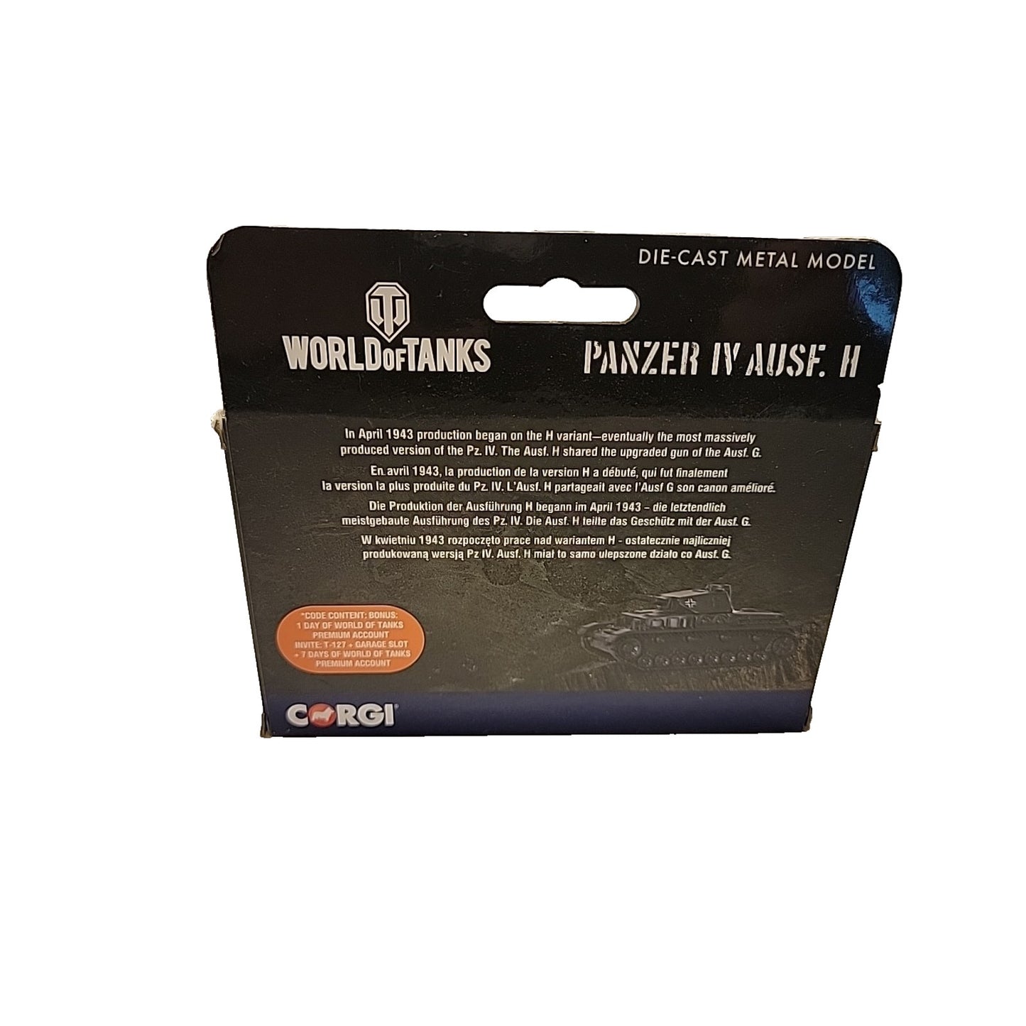 Panzer IV AUSF Tank - World of Tanks