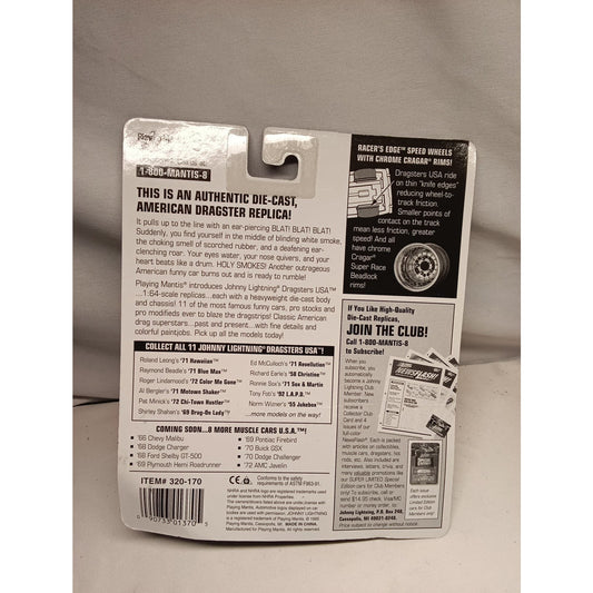 Johnny Lightning Dragsters USA Roland Leong's '71 Hawaiian Collectors Edition