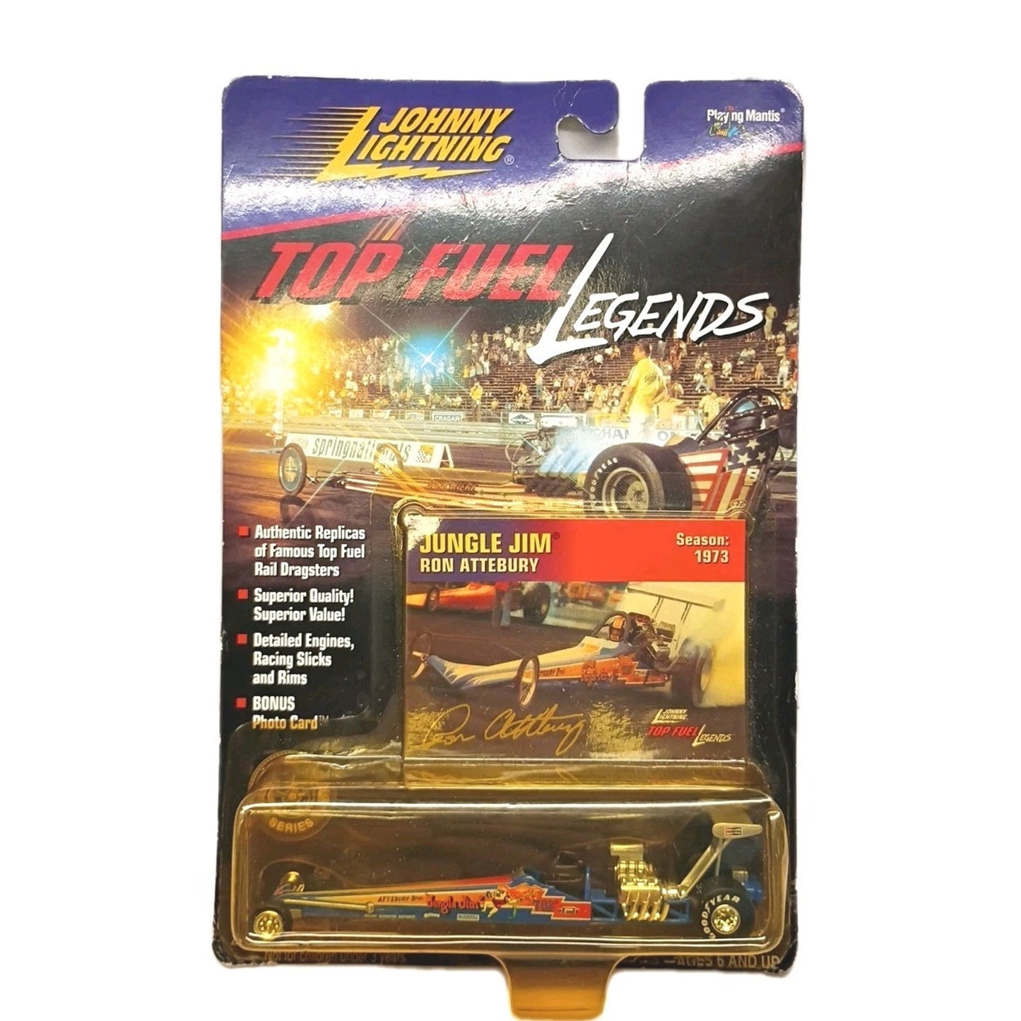 Johnny Lightning 1973 Top Fuel Legends Jungle Jim Ron Attebury