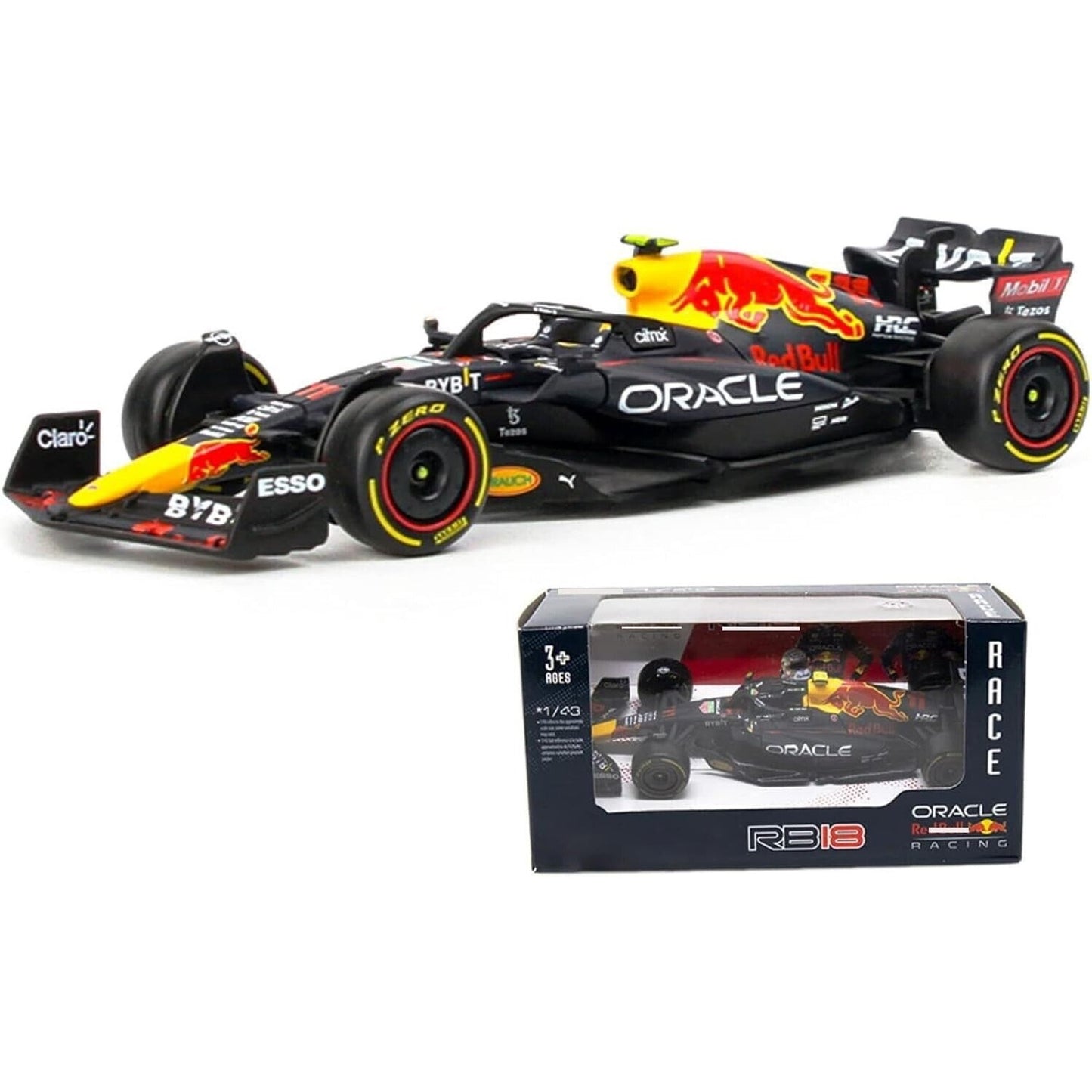 2022 F1 Champion Racing RB18 F1 Formula Sergio Perez 1/43 Scale Diecast softcase