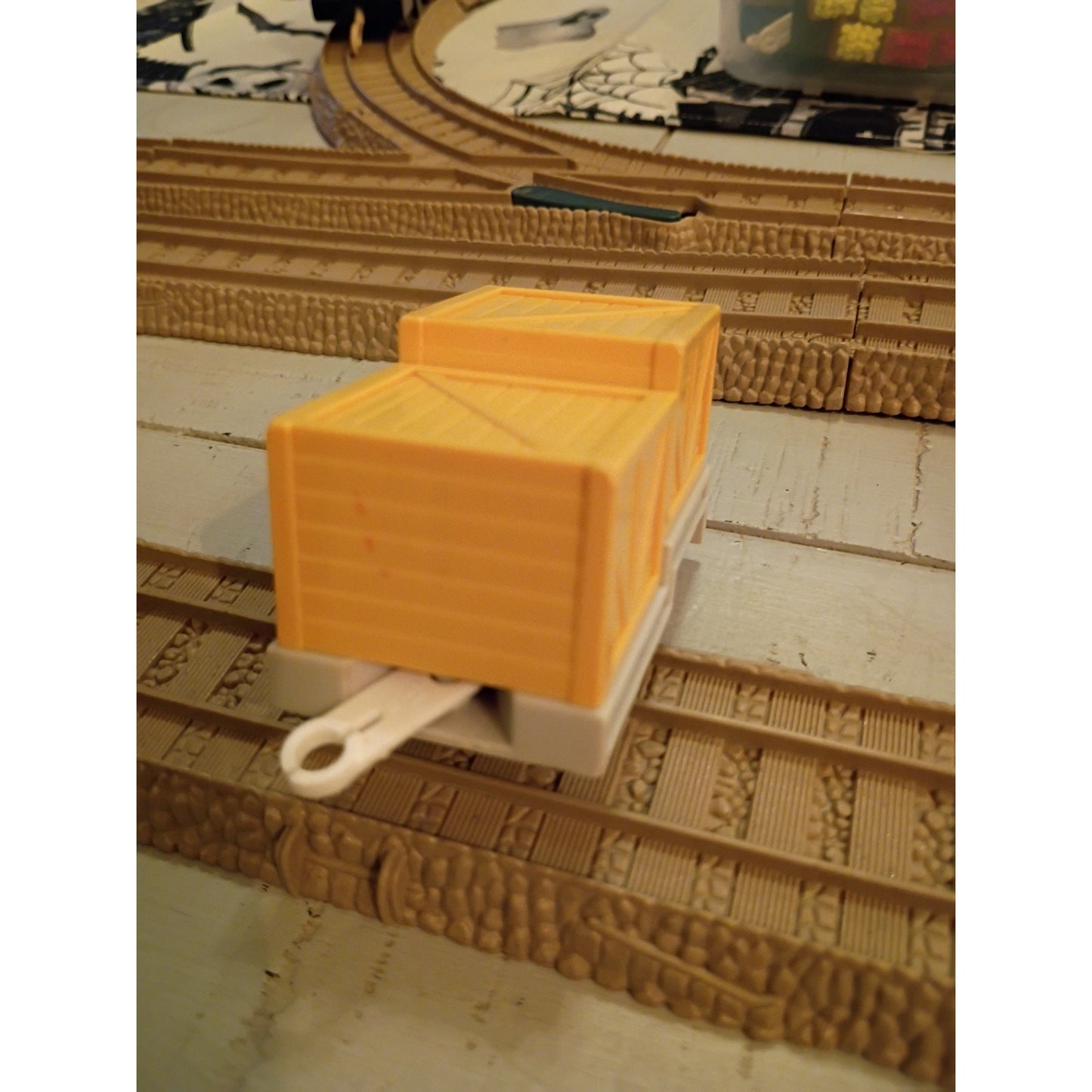 Vintage Thomas The Tank Engine Track Master Box Car Yellow