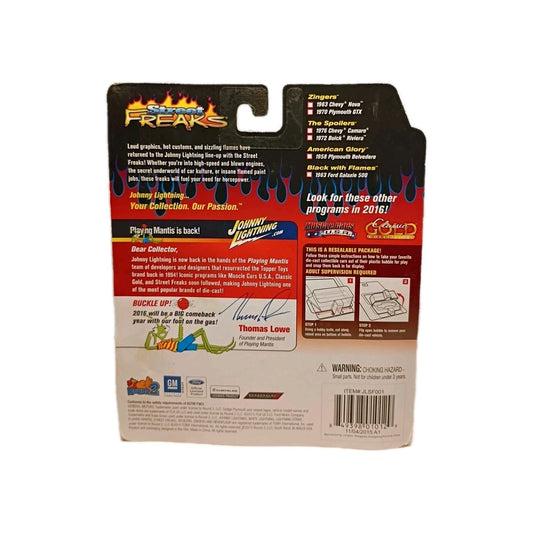 Johnny Lightning 1:64 Street Freaks The Spoilers White #41 1976 Chevy Camaro