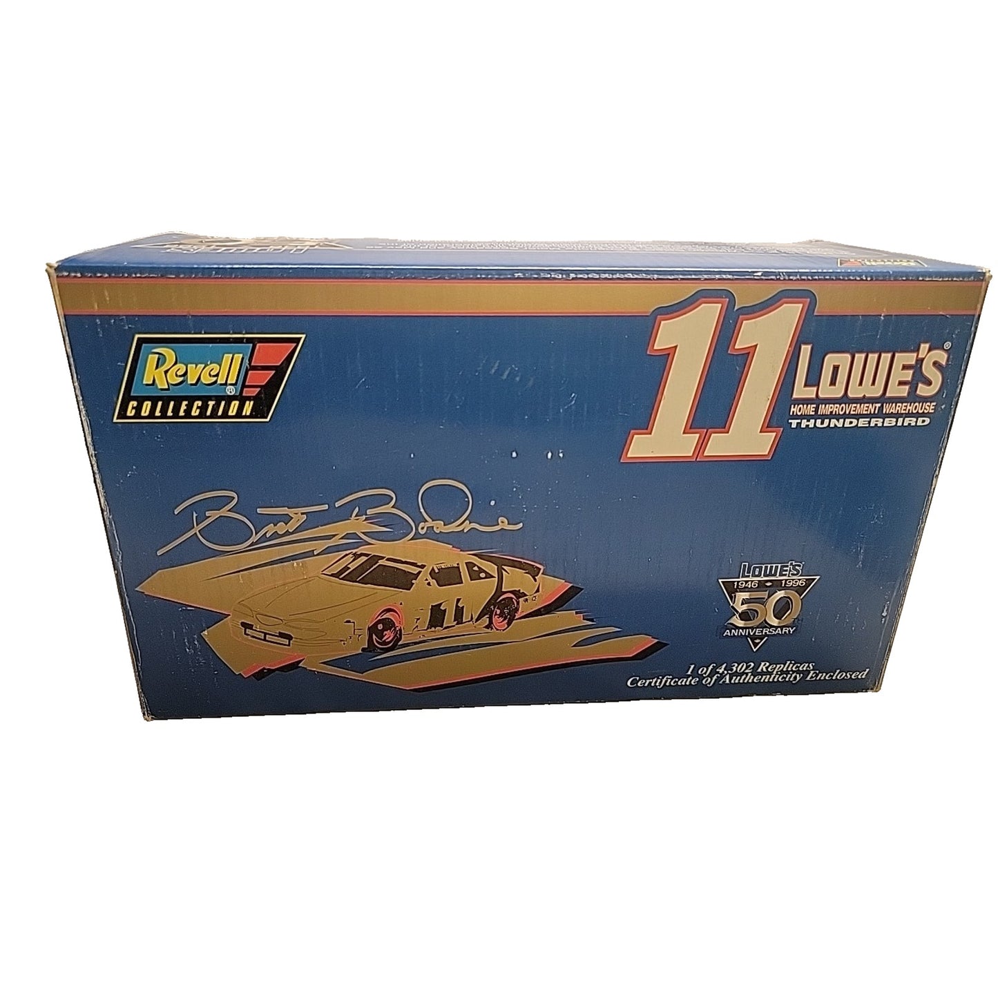1996 Revell Collection BRETT BODINE #11 Lowe's 50th Gold 1/24 Diecast Nascar