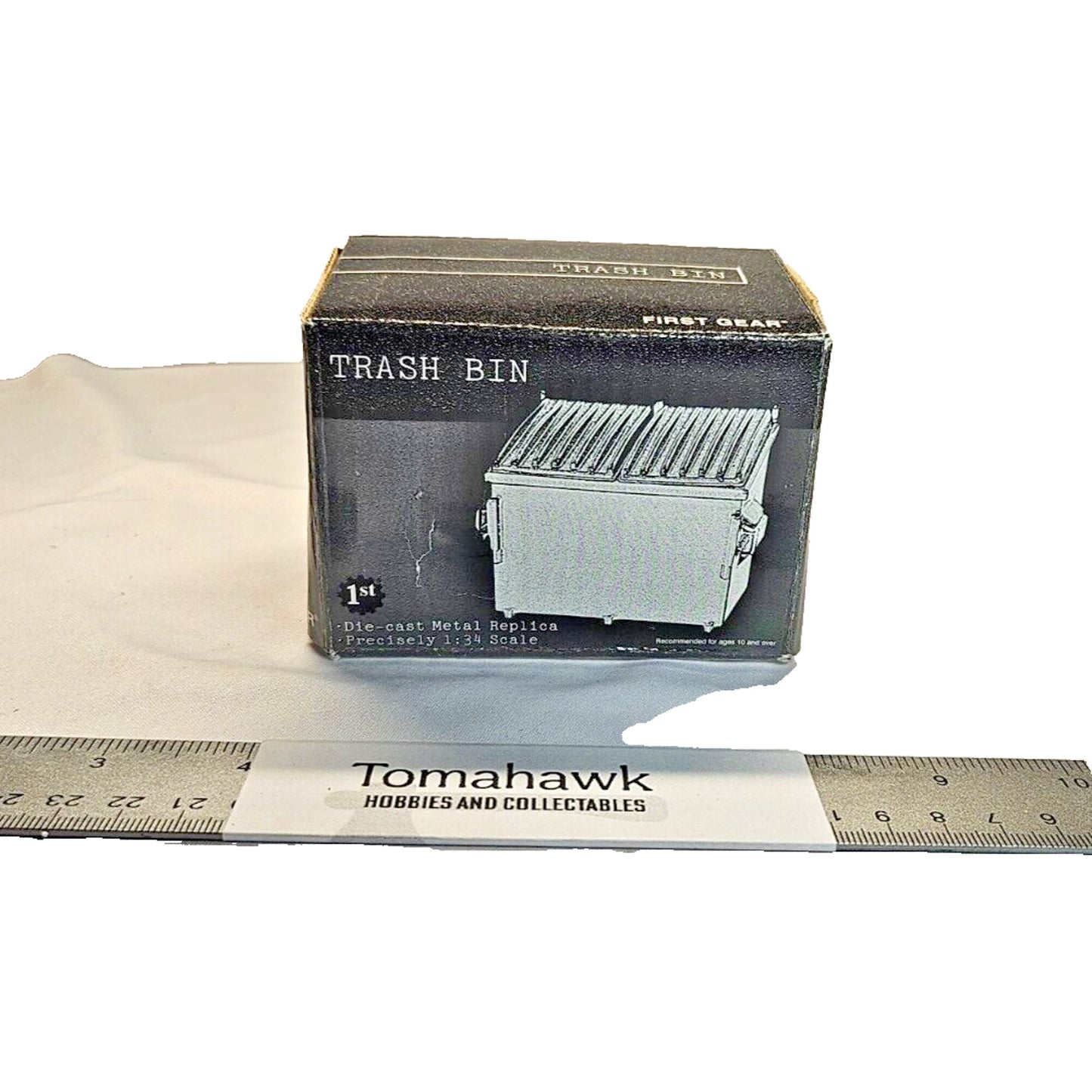 FIRST GEAR 90-0169 WASTE MANAGEMENT TRASH BIN 1:34 SCALE
