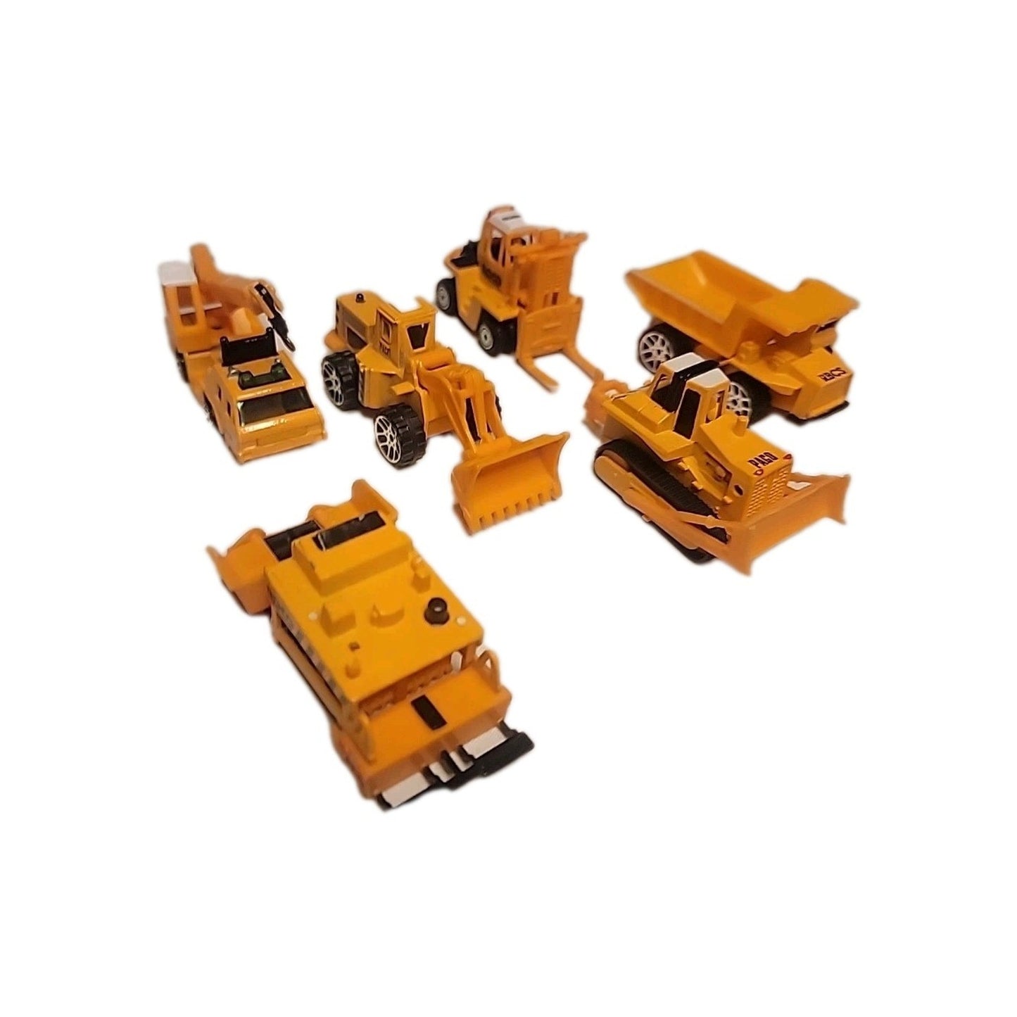 Construction 6PCS/Set diecast car Including bulldozers Forklift Excavator & O...