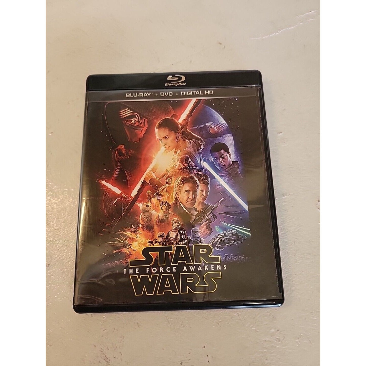 Star Wars: The Force Awakens (Blu-Ray + DVD) 3 Disc Set With Cardboard Sleeve