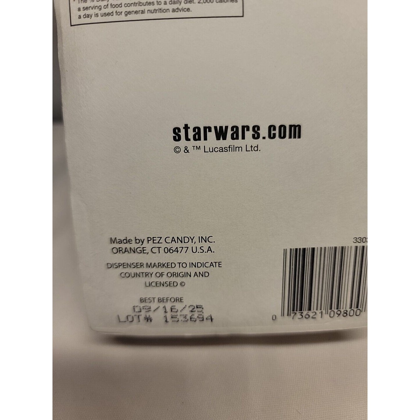 STAR WARS~THE MANDALORIAN~CHILD BABY YODA PEZ CANDY & DISPENSER~NEW~