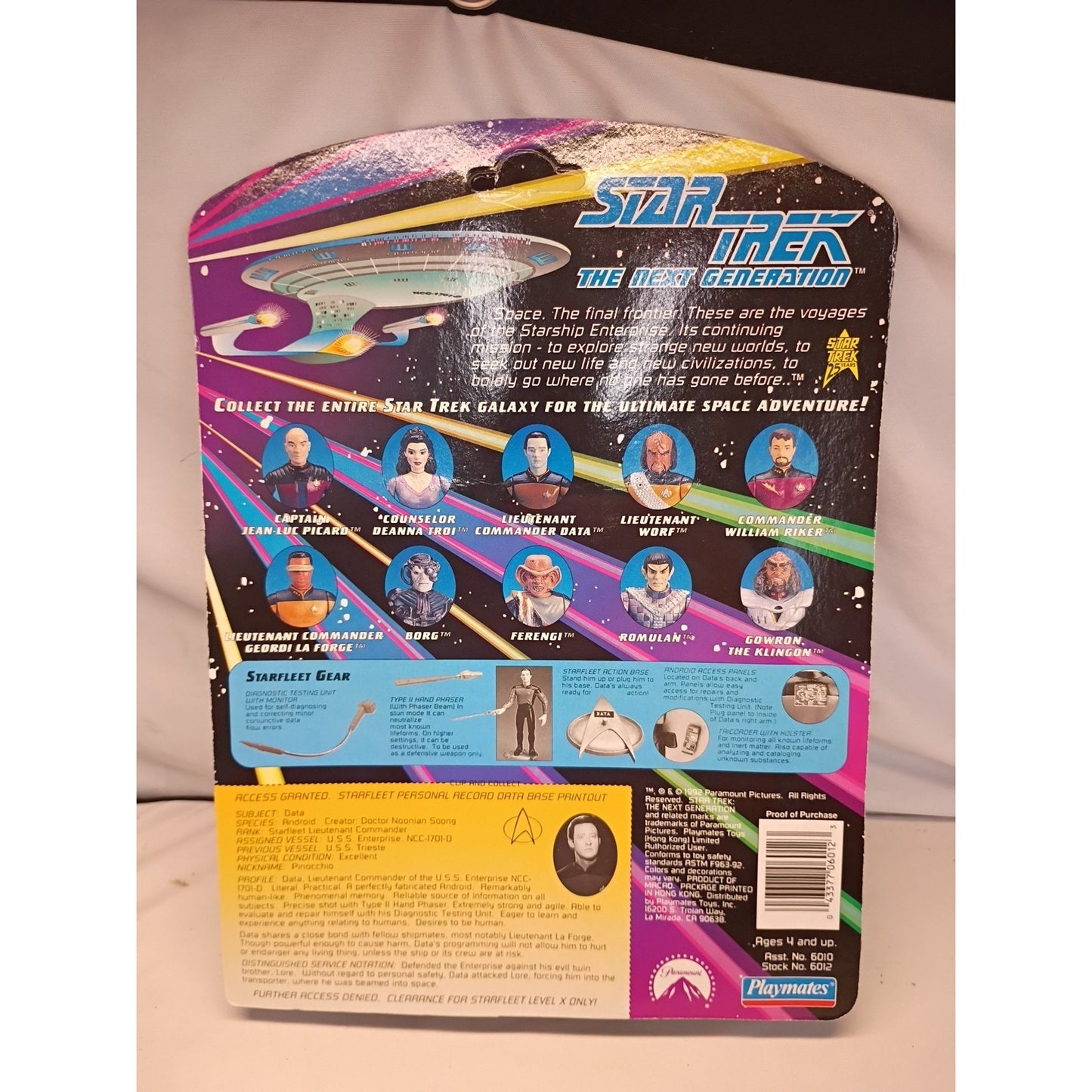 Star Trek Next Generation DATA Playmates