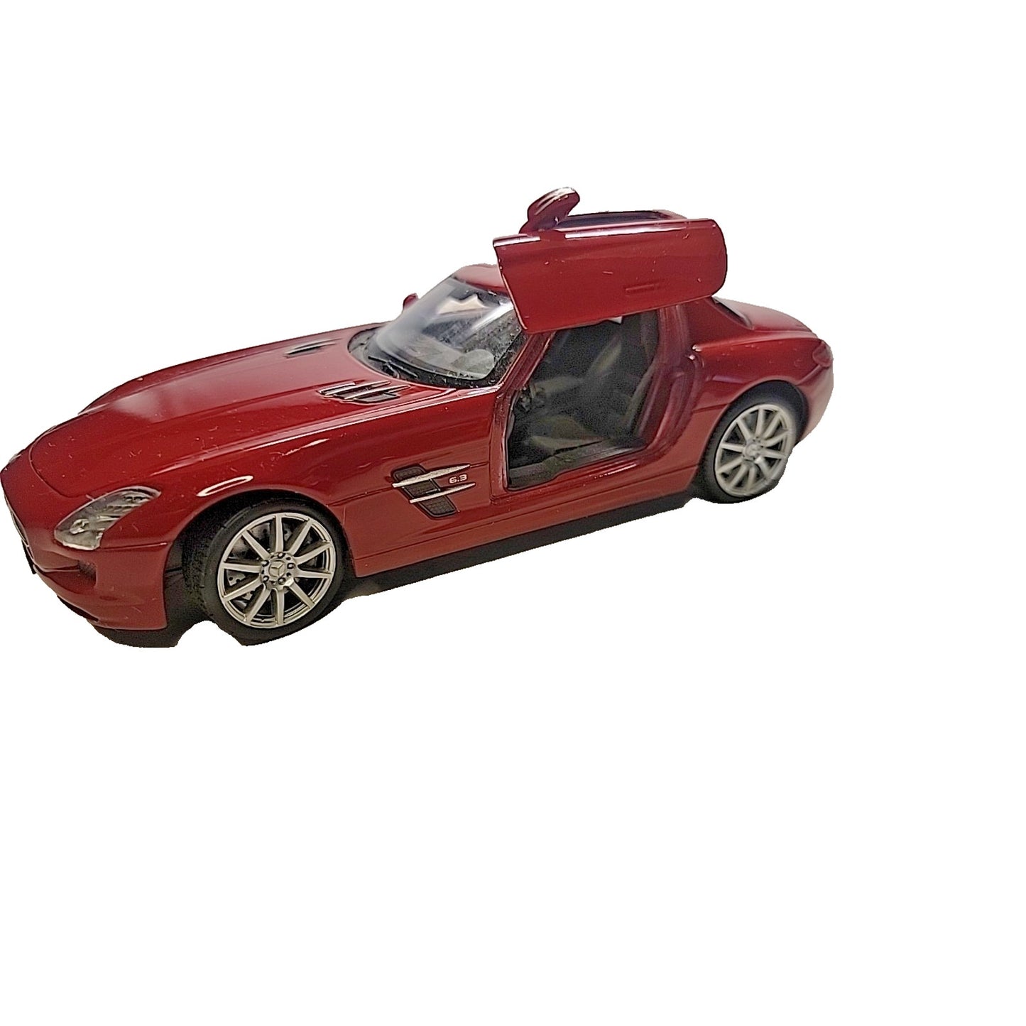 1:43 Scale WELLY MERCEDES-BENZ SLS AMG Maroon Diecast