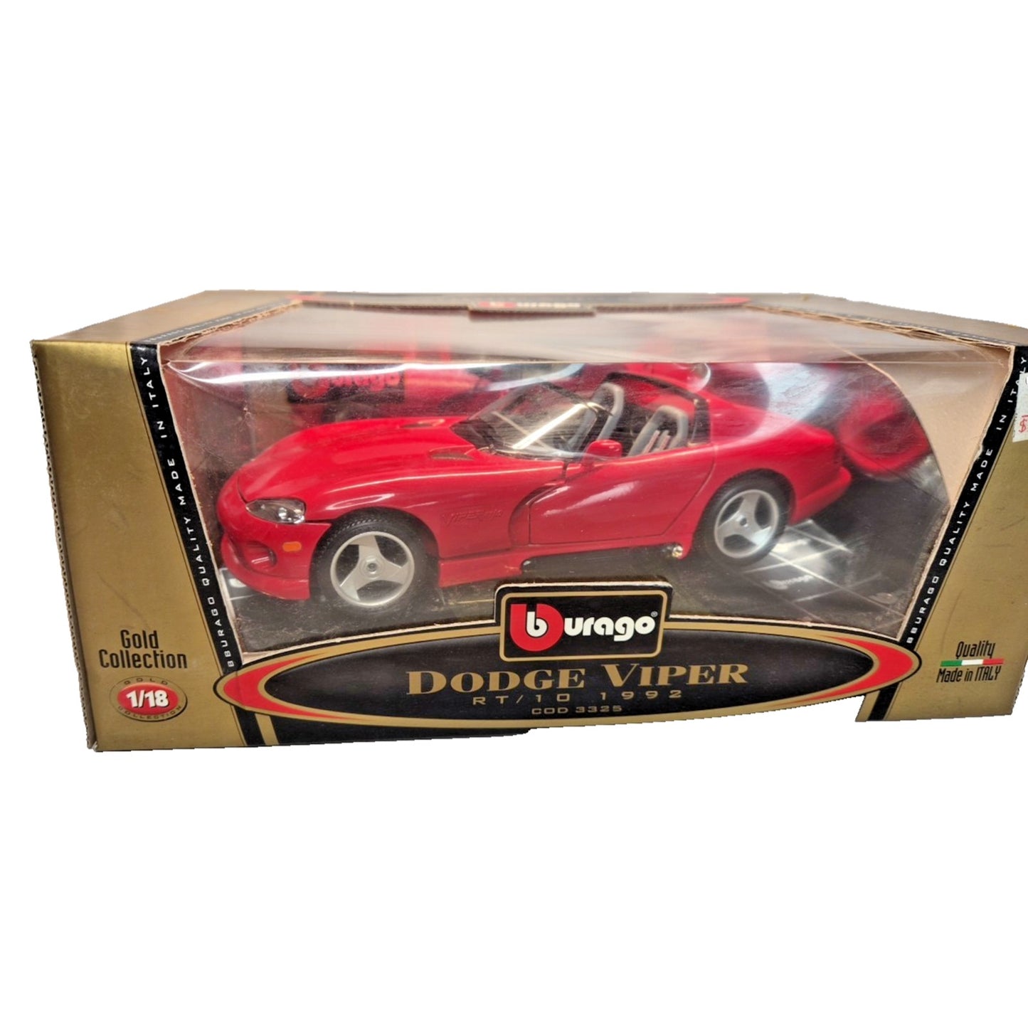 Burago Dodge Viper 1992 RT/10 1:18 Scale Die Cast