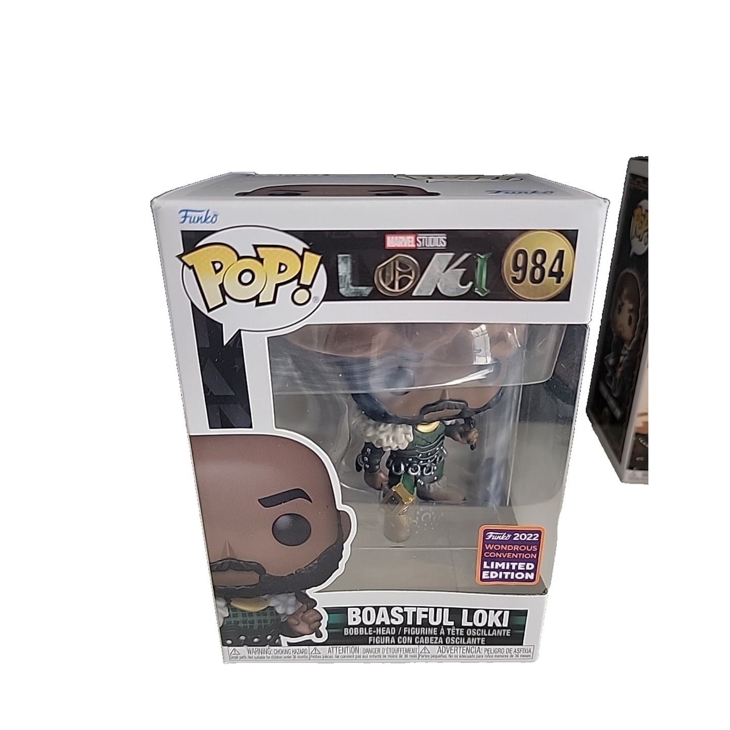 2022 Wondercon Funko POP! Marvel Boastful Loki #984 Limited Edition Vinyl Figure
