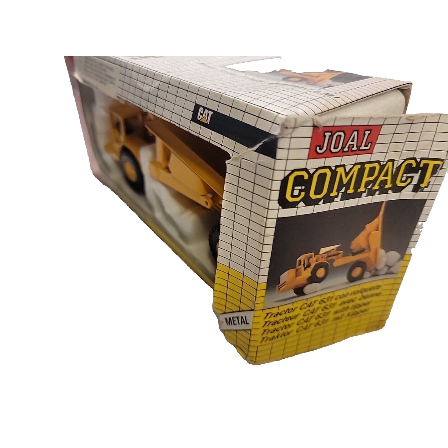 Caterpillar CAT - 631 Tipper Diecast Joal 1:70 Scale Box is torn - no plastic