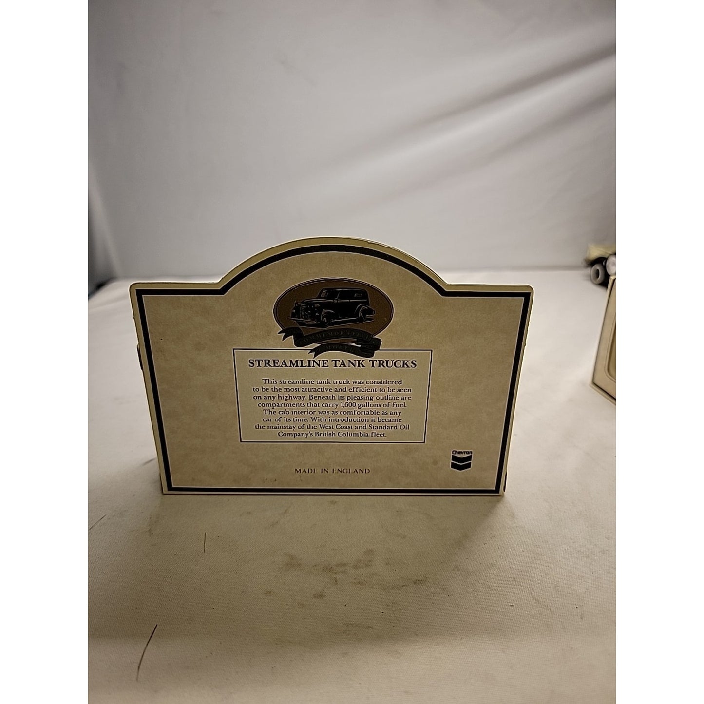 Chevron Standard Oil Metal Car Made In England. NIB