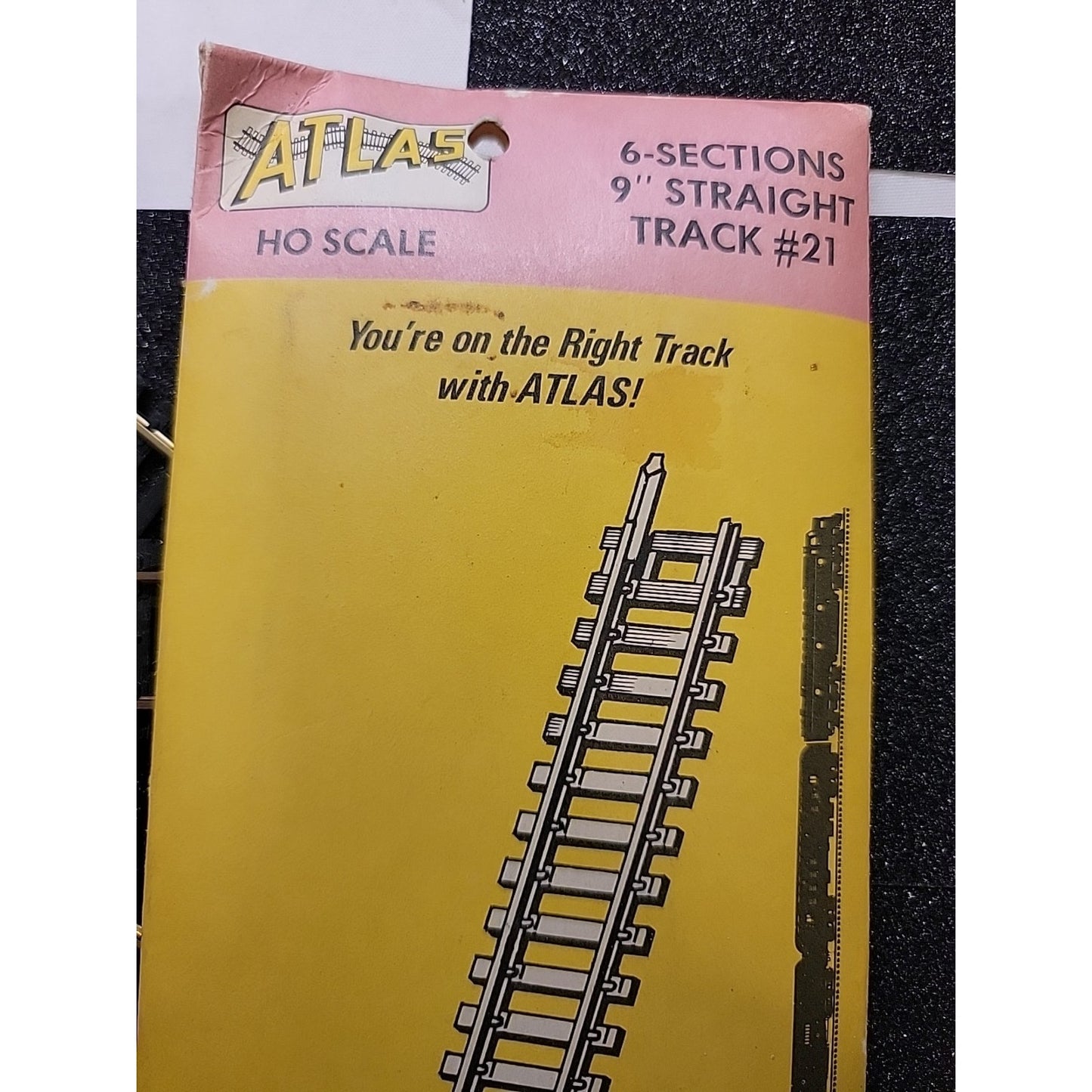 Atlas 9" Straight Track 6 Sections HO Scale, #21, NEW, FREE 2-3 Day Ship!!!