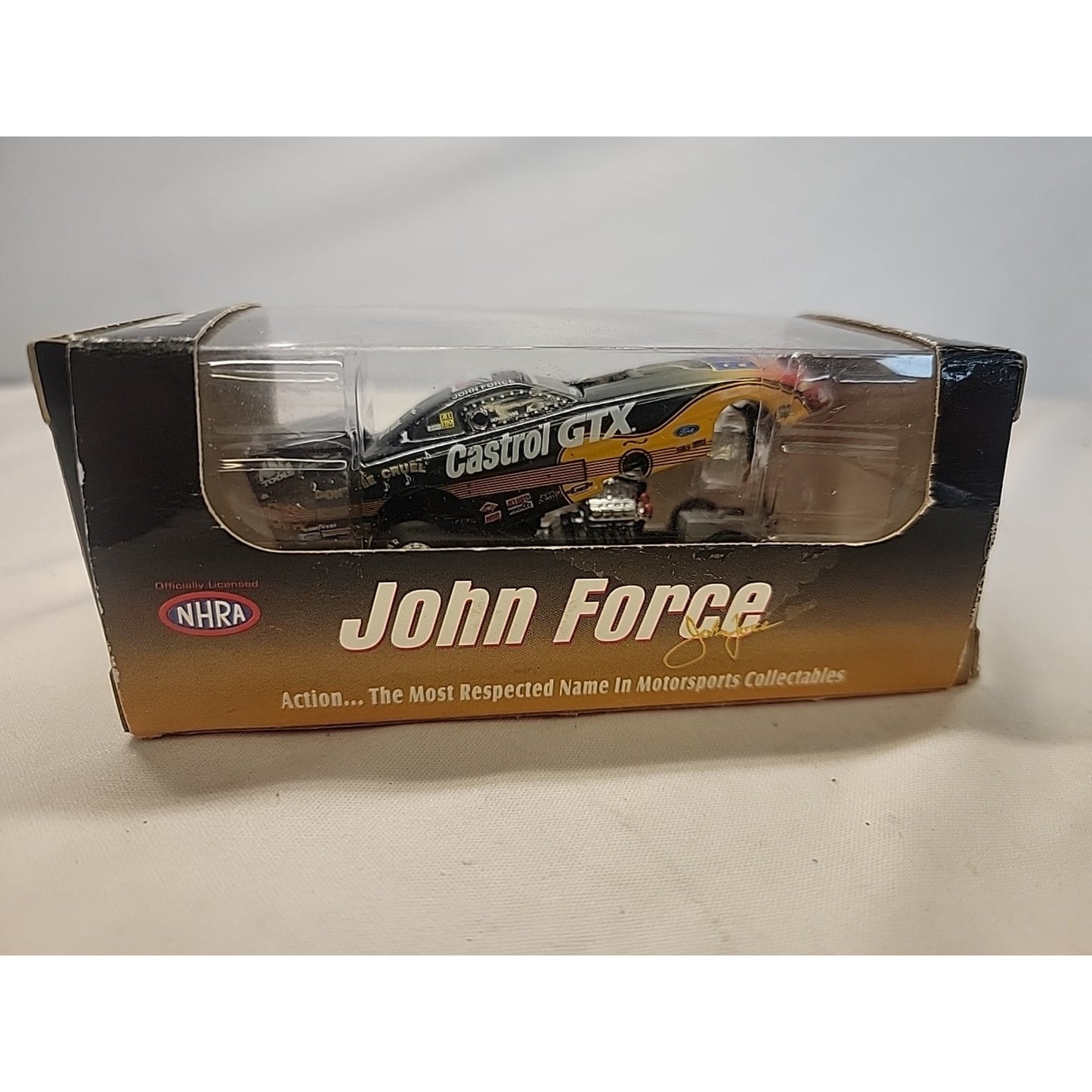 Diecast John Force Castrol / Elvis 1998 Ford Mustang NHRA Funny Car 1:64 Scale