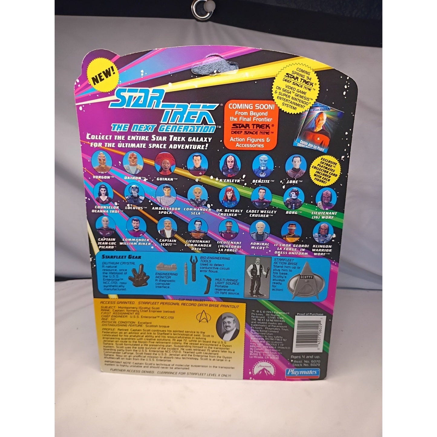 Star Trek Next Generation Scott Action Figure Playmates Toys