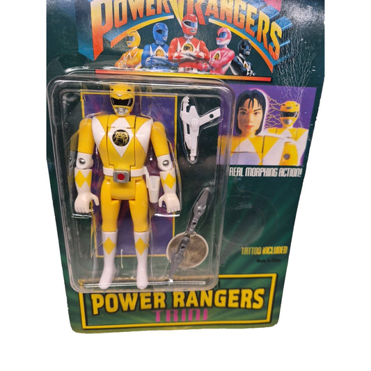 Mighty Morphin Auto Morphin Power Rangers Trini Yellow Ranger Figure Bandai